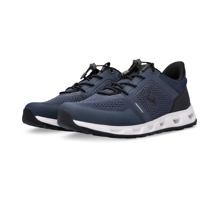 Sneakers Salamander (tekstylne) E31-AST04-6900-4100 niebieskie męskie